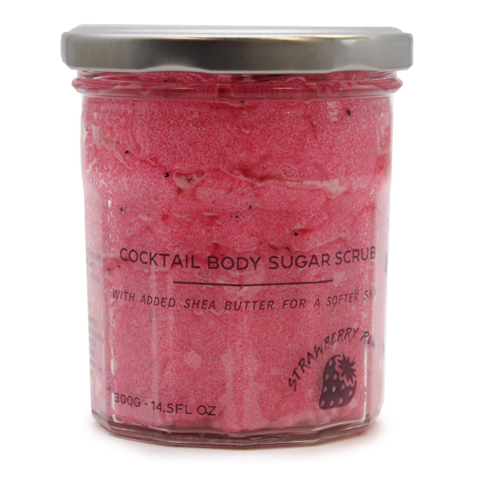 Body scrub: Aardbei rum